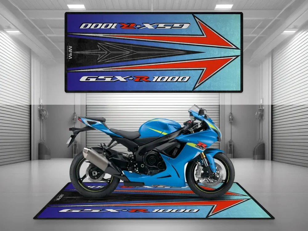 Retro Build Motorcycles Floor Mat, Personalized Biker Garage Accessory CAR493101225643 - Image 2