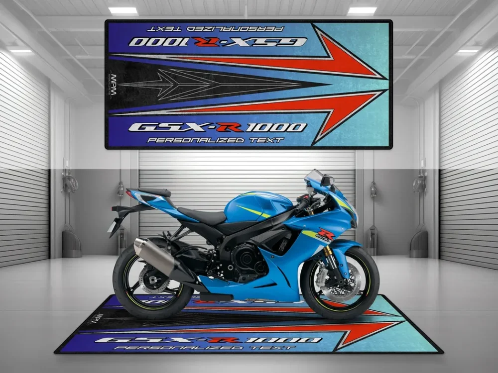 Retro Build Motorcycles Floor Mat, Personalized Biker Garage Accessory CAR493101225643 - Image 3