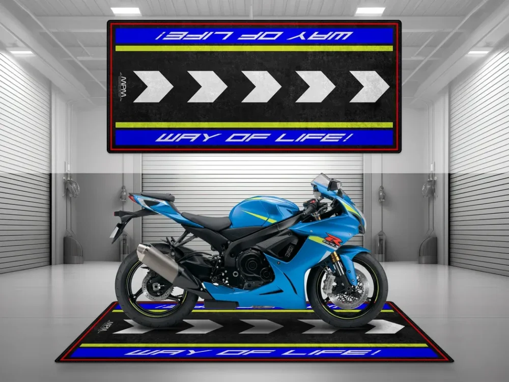 Street-Tuned Bike Motorcycles Floor Mat, Motorcycle Garage Protection Pad CAR493101225645 - Image 2