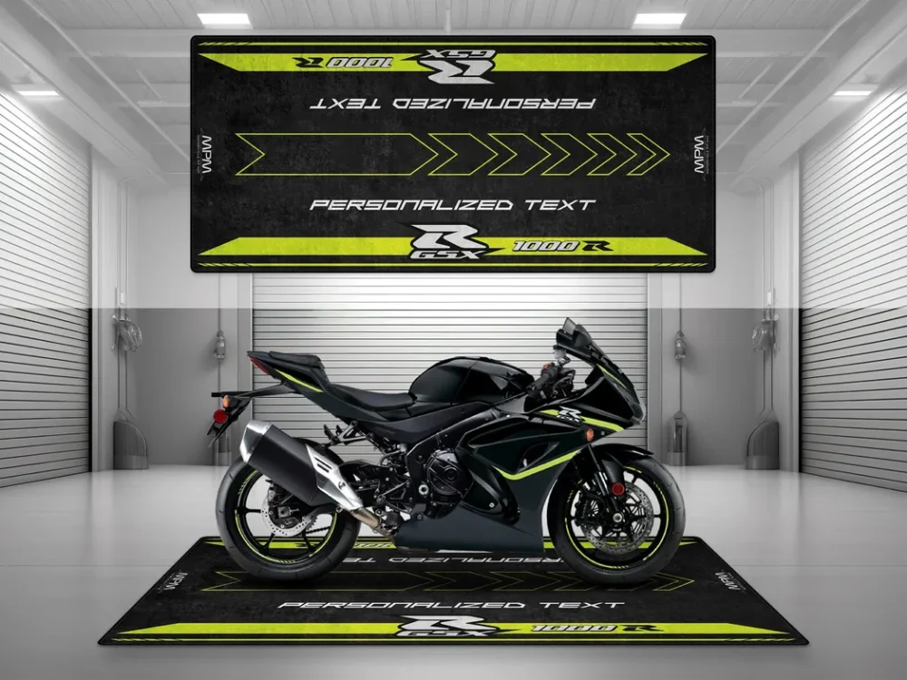 Touring Machine Motorcycles Floor Mat, Custom Garage Decor for Motorheads CAR493101225648 - Image 3