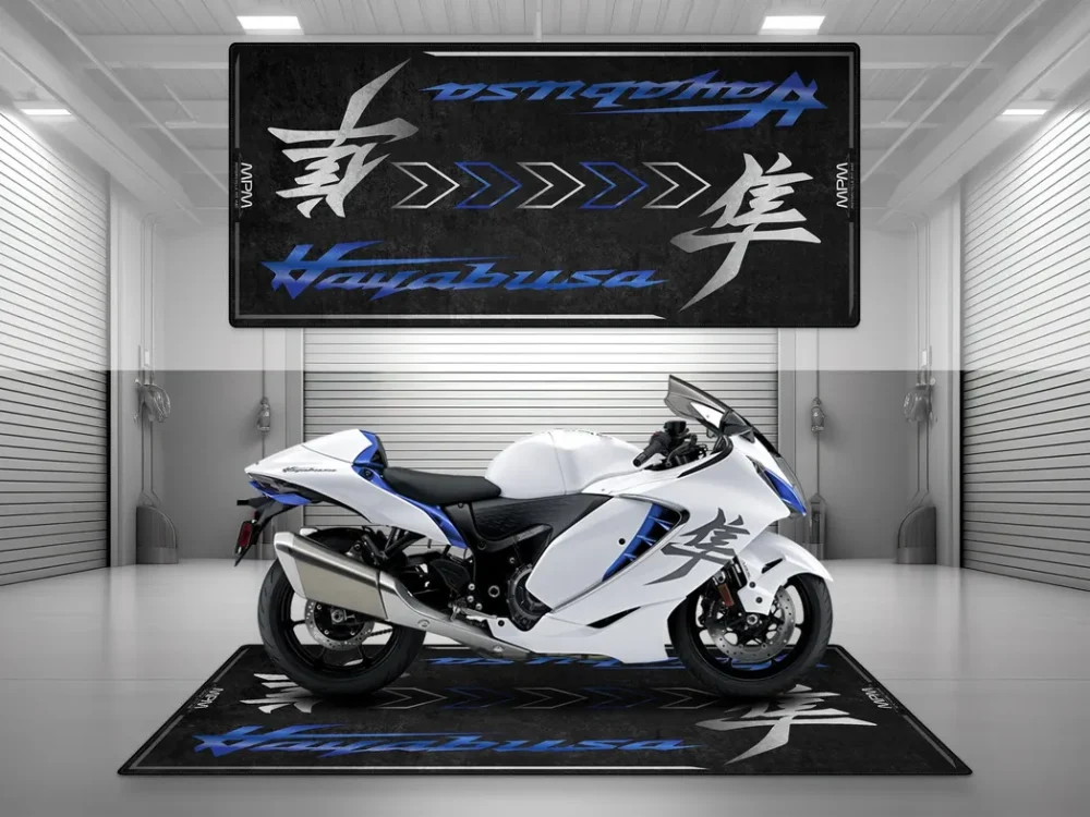 Long-Haul Bike Motorcycles Floor Mat, Personalized Pit Mat for Bikers CAR493101225650 - Image 7