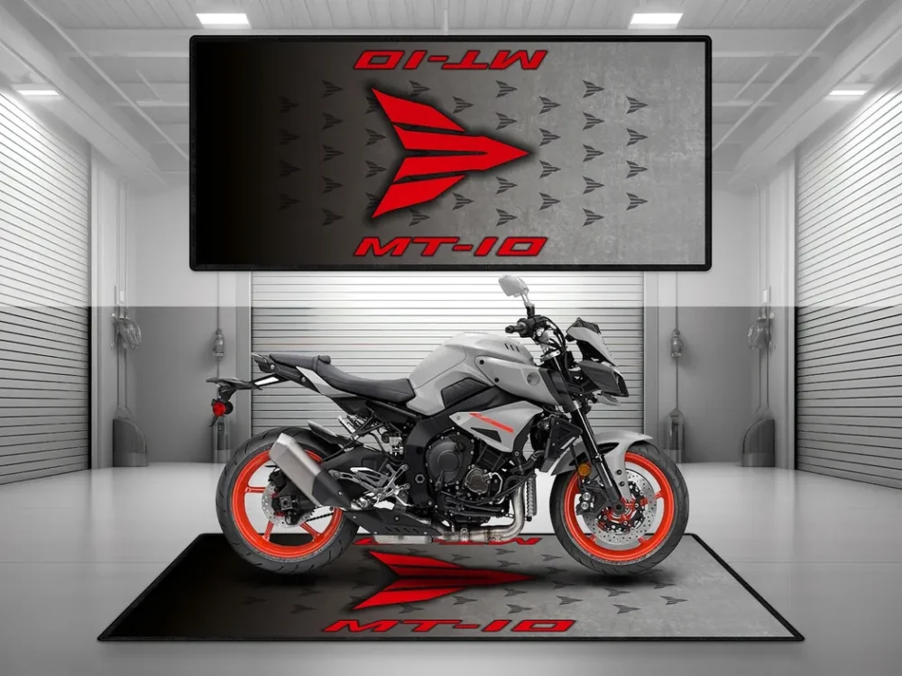 Highway Cruiser Motorcycles Floor Mat, Custom Motorcycle Garage Pit Mat CAR493101225651 - Image 2