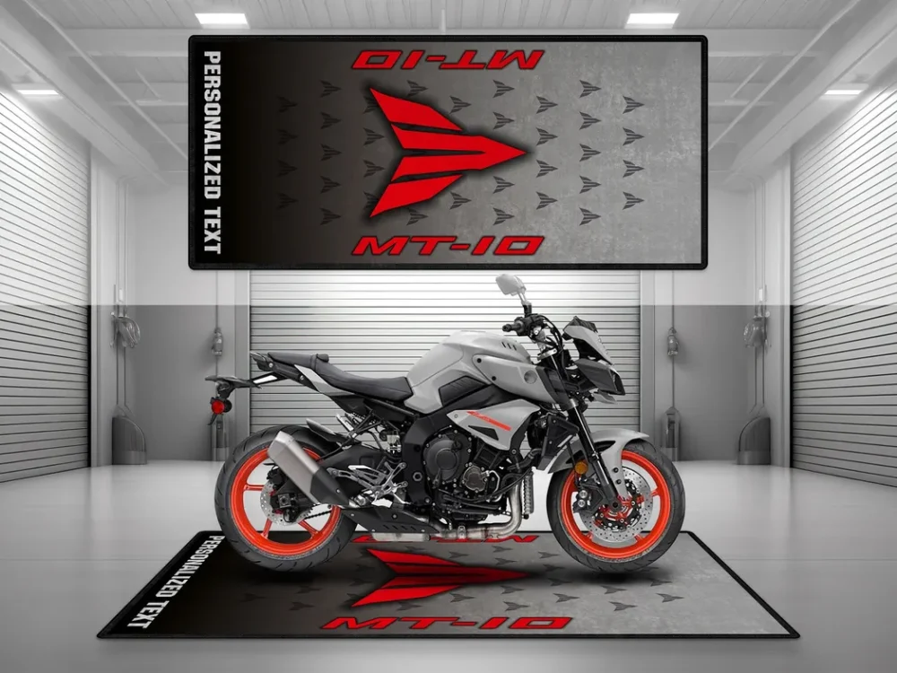 Highway Cruiser Motorcycles Floor Mat, Custom Motorcycle Garage Pit Mat CAR493101225651 - Image 3