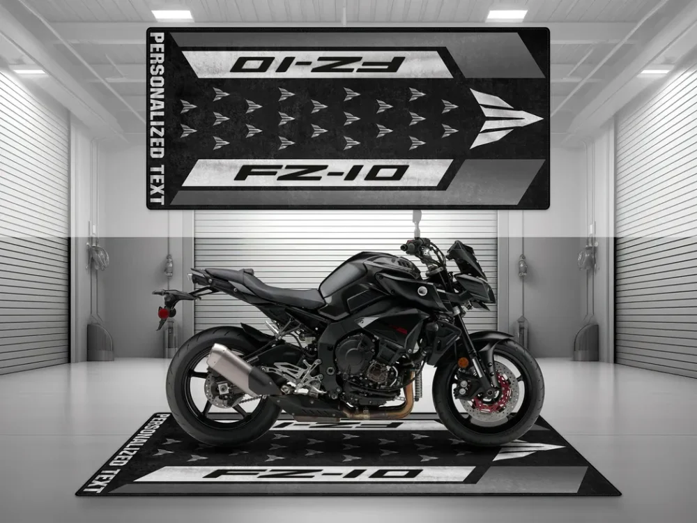 Street Racer Motorcycles Floor Mat, Custom Name Garage Mat CAR493101225657 - Image 3