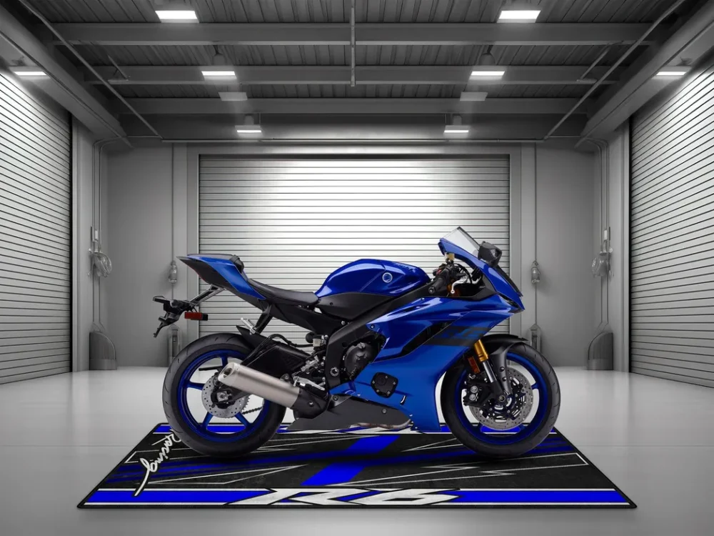 Fast Lane Bike Motorcycles Floor Mat, Personalized Garage Floor Decor CAR493101225661 - Image 4
