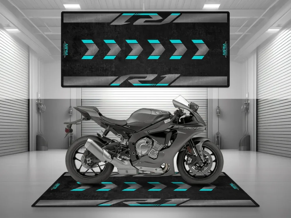 Racing Build Motorcycles Floor Mat, Motorcycle Workshop Pit Mat CAR493101225662 - Image 2
