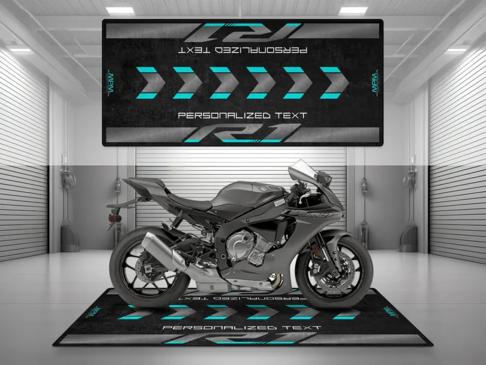 Racing Build Motorcycles Floor Mat, Motorcycle Workshop Pit Mat CAR493101225662 - Image 3