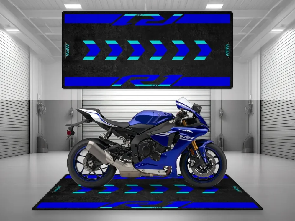 Racing Build Motorcycles Floor Mat, Motorcycle Workshop Pit Mat CAR493101225662 - Image 6