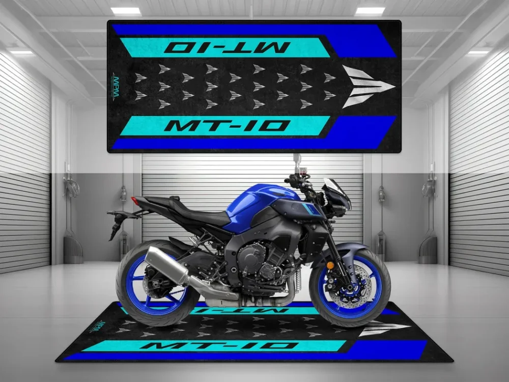Hand-Built Machine Motorcycles Floor Mat, Washable Motorcycle Floor Pad CAR493101225664 - Image 3