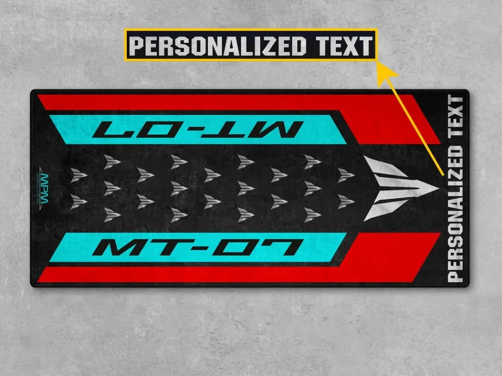 Garage Project Bike Motorcycles Floor Mat, Custom Motorcycle Parking Mat CAR493101225666 - Image 4