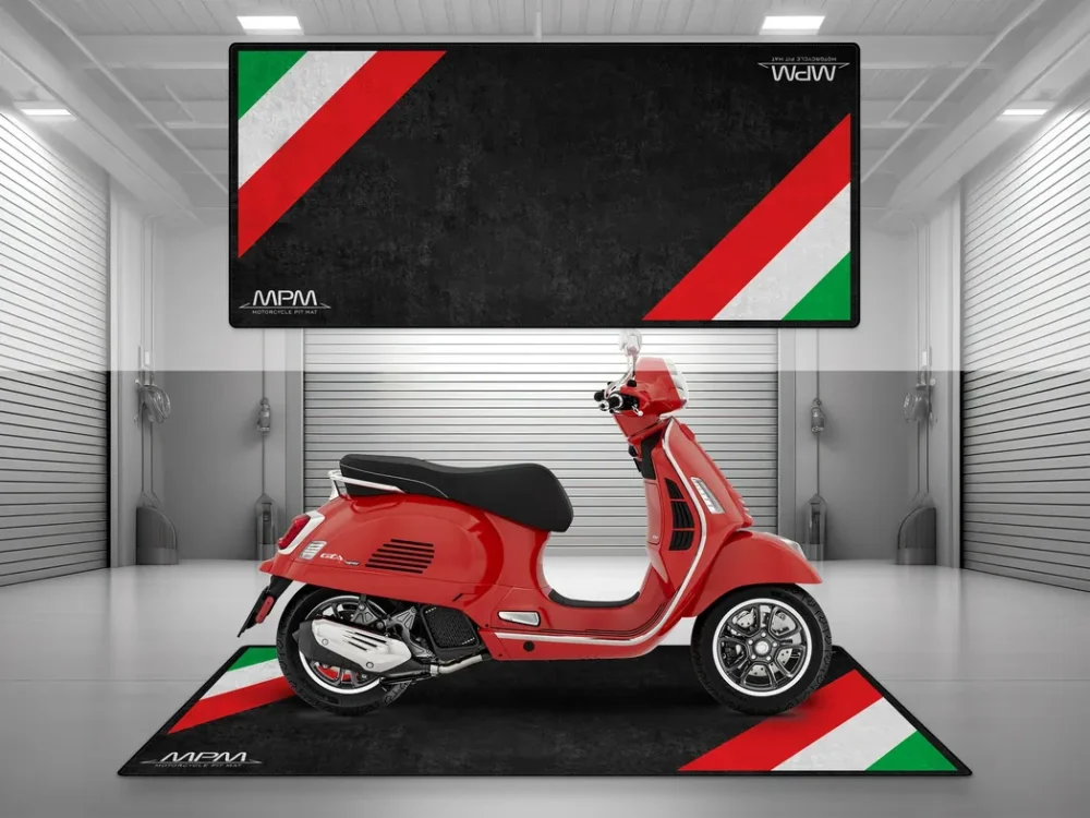 Workshop Ride Motorcycles Floor Mat, Personalized Biker Garage Accessory CAR493101225667 - Image 2