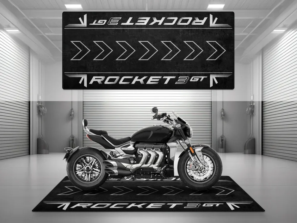 Street-Tuned Bike Motorcycles Floor Mat, Custom Motorcycle Floor Display Mat CAR493101225670 - Image 2