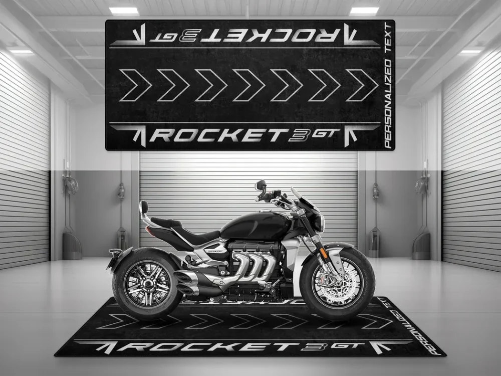 Street-Tuned Bike Motorcycles Floor Mat, Custom Motorcycle Floor Display Mat CAR493101225670 - Image 3
