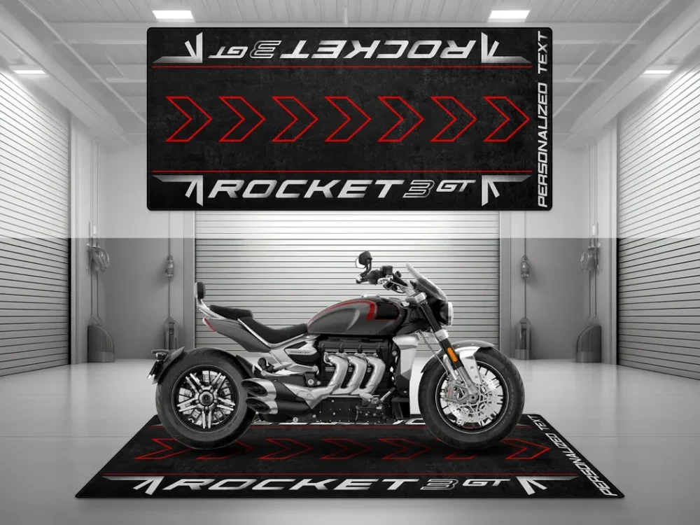 Street-Tuned Bike Motorcycles Floor Mat, Custom Motorcycle Floor Display Mat CAR493101225670 - Image 6