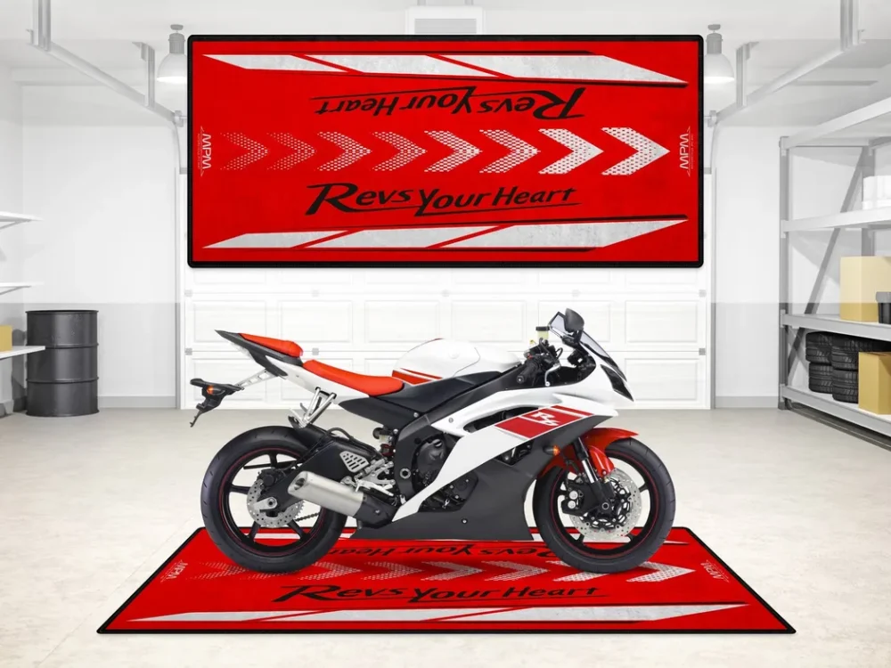Long-Haul Bike Motorcycles Floor Mat, Custom Motorcycle Garage Pit Mat CAR493101225675 - Image 2