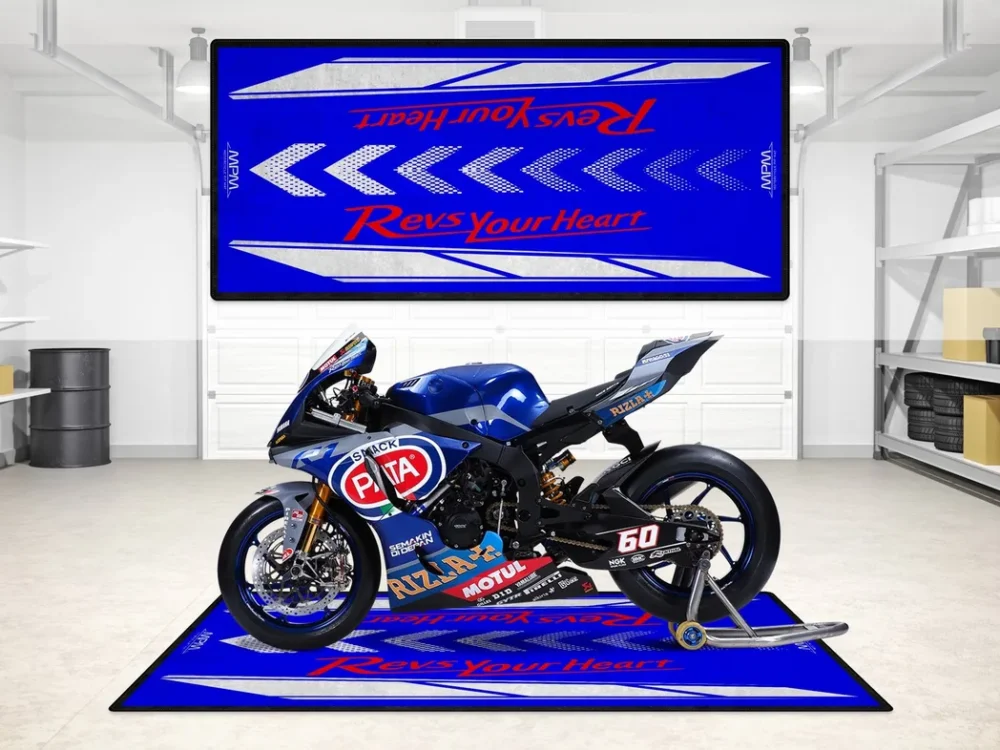 Long-Haul Bike Motorcycles Floor Mat, Custom Motorcycle Garage Pit Mat CAR493101225675 - Image 3