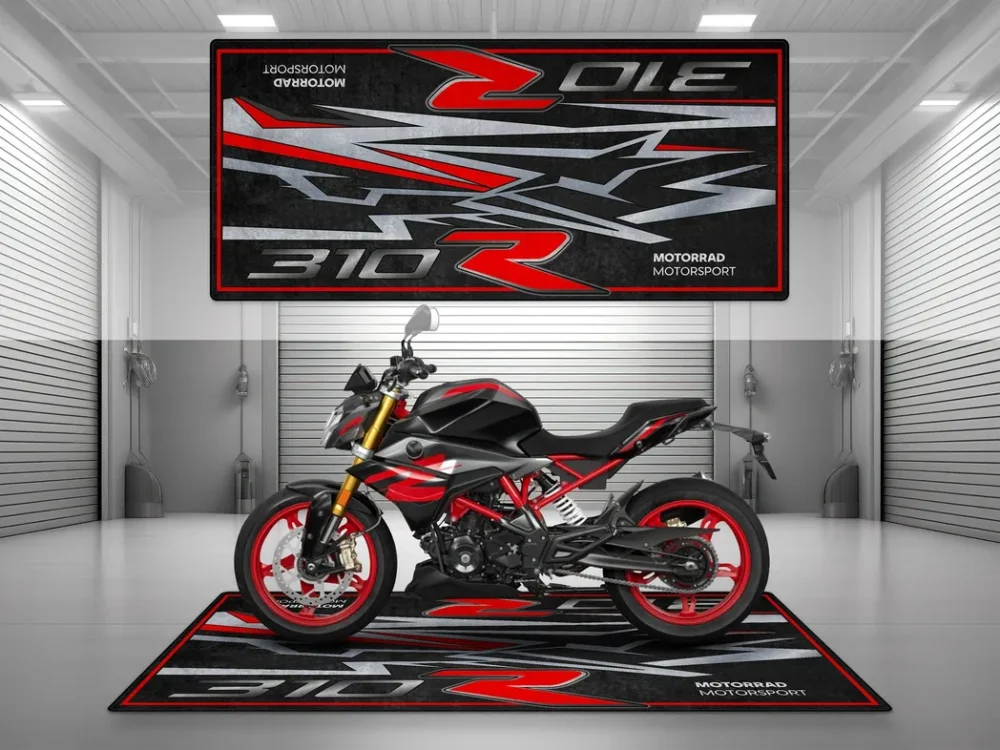 Everyday Rider Motorcycles Floor Mat, Personalized Biker Pit Mat CAR493101225679 - Image 2