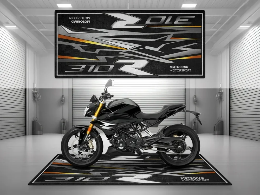 Everyday Rider Motorcycles Floor Mat, Personalized Biker Pit Mat CAR493101225679 - Image 3
