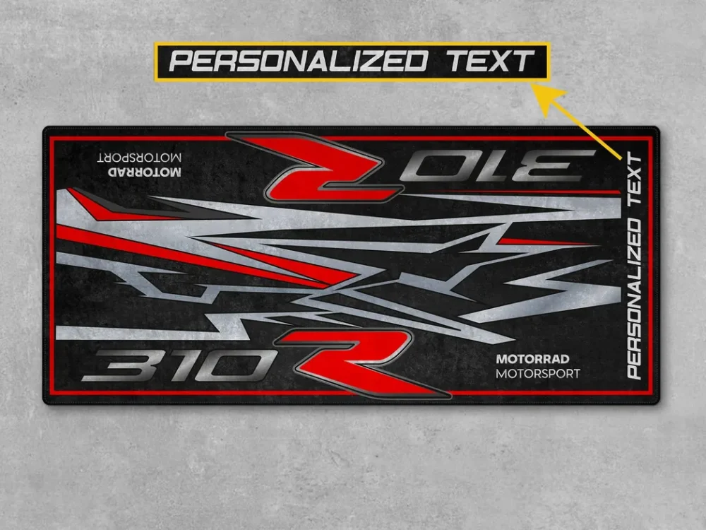 Everyday Rider Motorcycles Floor Mat, Personalized Biker Pit Mat CAR493101225679 - Image 4