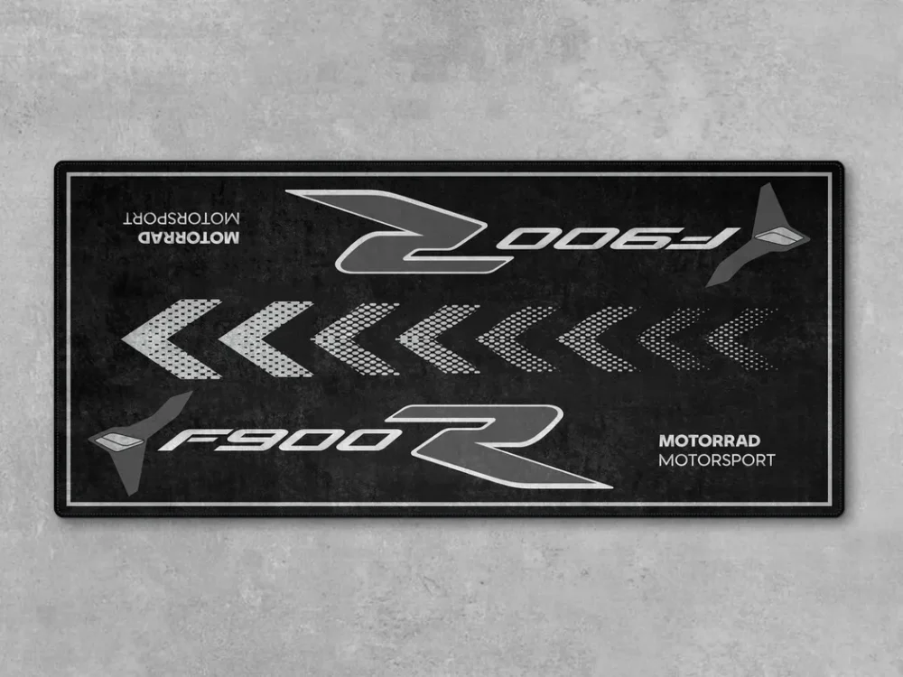 Track Bike Motorcycles Floor Mat, Custom Name Garage Mat CAR493101225681