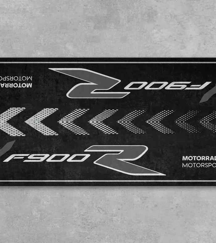 Track Bike Motorcycles Floor Mat, Custom Name Garage Mat CAR493101225681