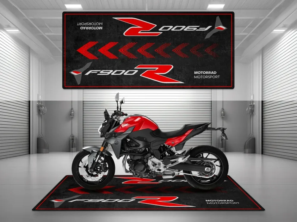 Track Bike Motorcycles Floor Mat, Custom Name Garage Mat CAR493101225681 - Image 3