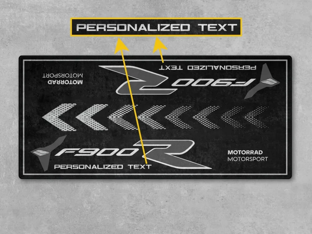 Track Bike Motorcycles Floor Mat, Custom Name Garage Mat CAR493101225681 - Image 4