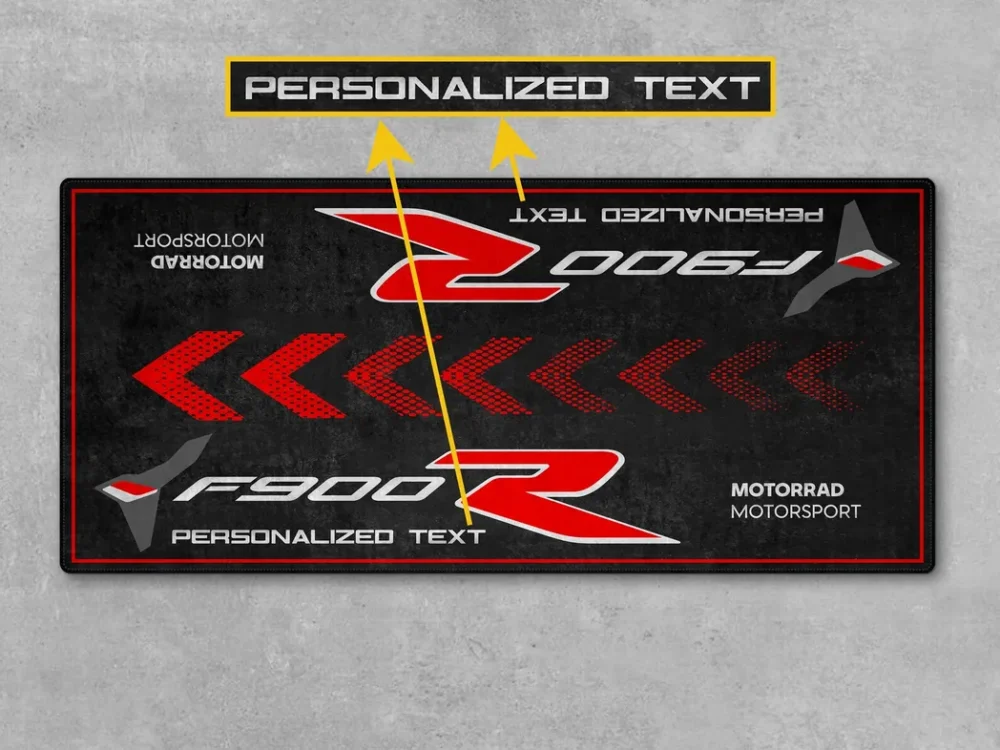Track Bike Motorcycles Floor Mat, Custom Name Garage Mat CAR493101225681 - Image 6