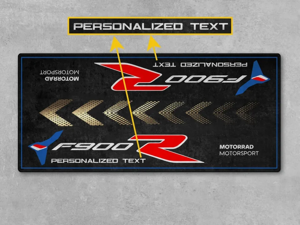 Track Bike Motorcycles Floor Mat, Custom Name Garage Mat CAR493101225681 - Image 9