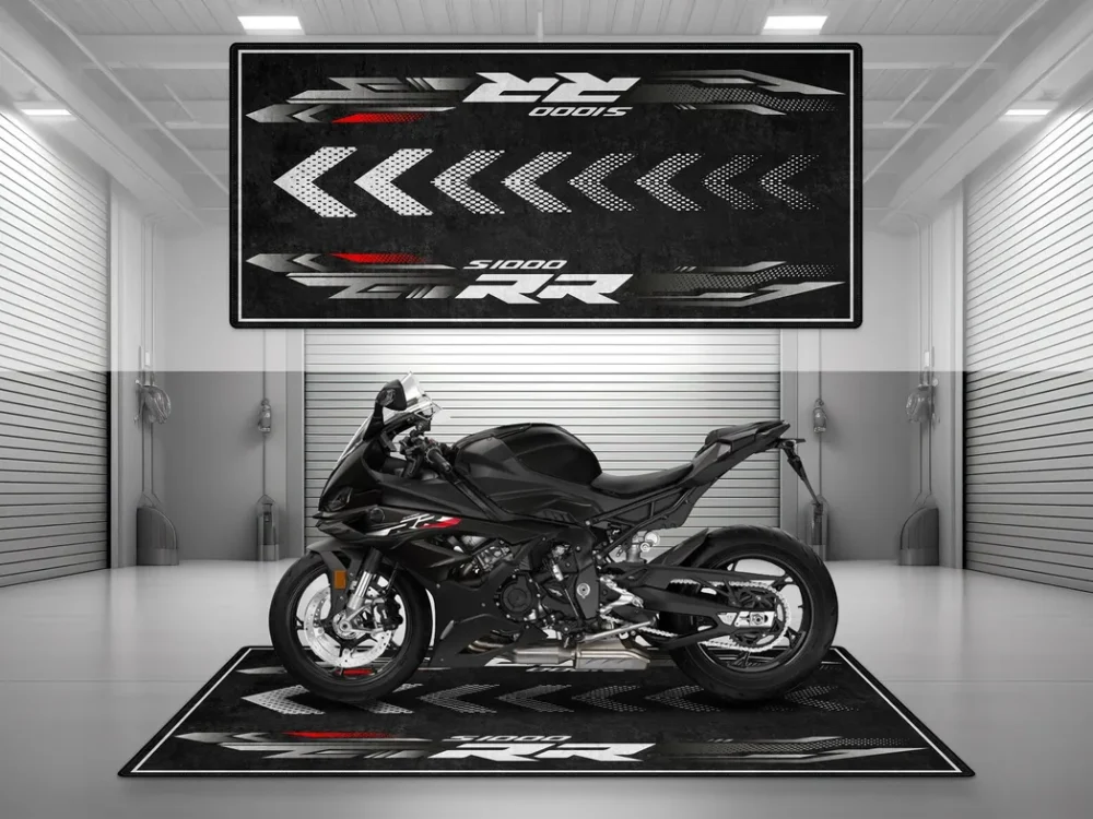 Road Rocket Motorcycles Floor Mat, Personalized Garage Floor Decor CAR493101225685 - Image 3