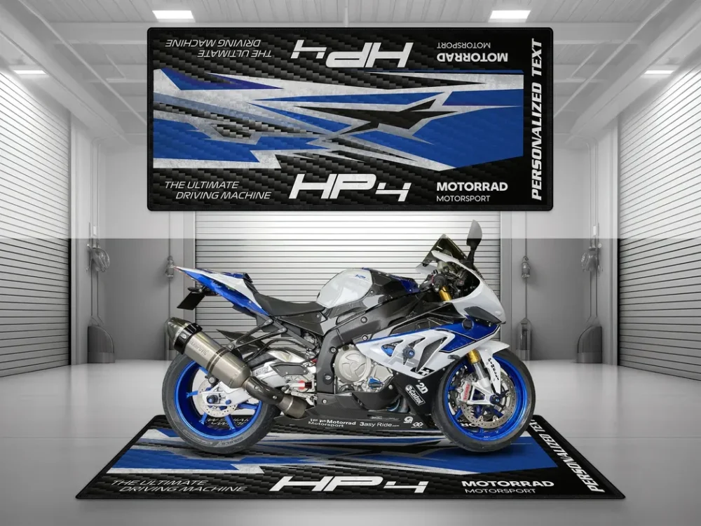 Garage Ride Motorcycles Floor Mat, Washable Motorcycle Floor Pad CAR493101225688 - Image 3