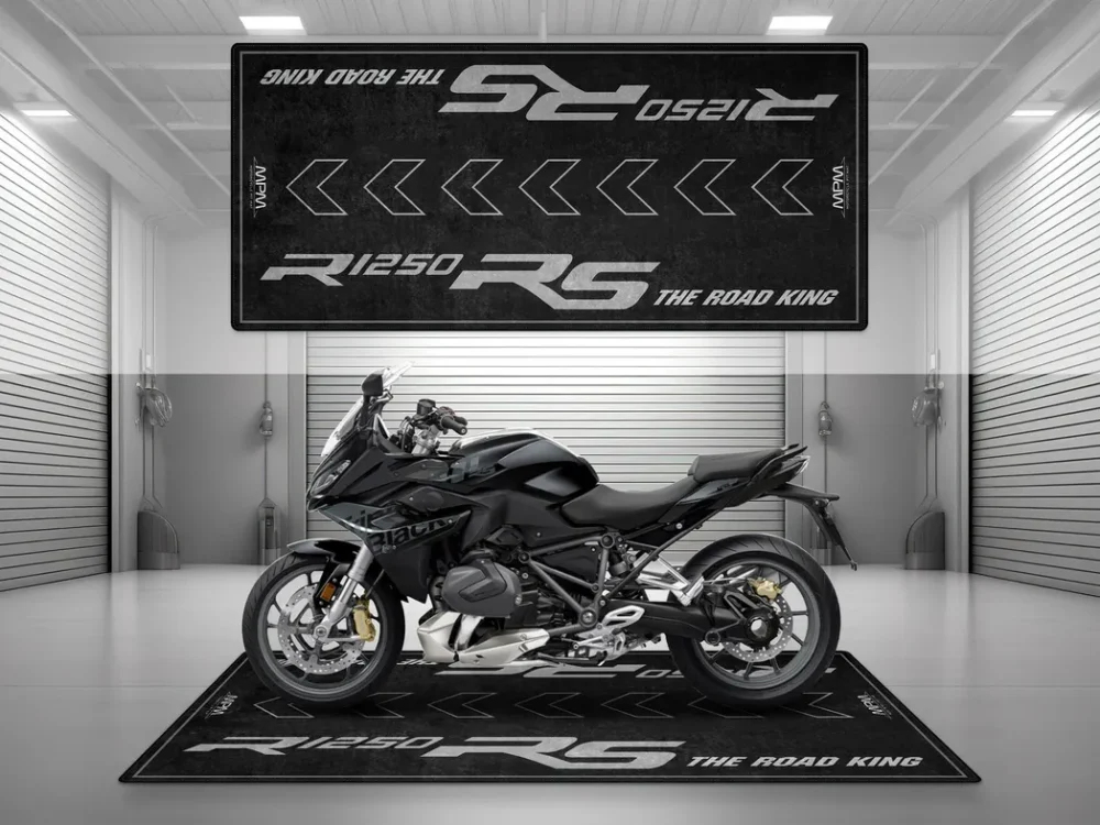 Garage Project Bike Motorcycles Floor Mat, Personalized Biker Garage Accessory CAR493101225691 - Image 2