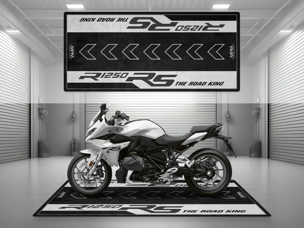 Garage Project Bike Motorcycles Floor Mat, Personalized Biker Garage Accessory CAR493101225691 - Image 3
