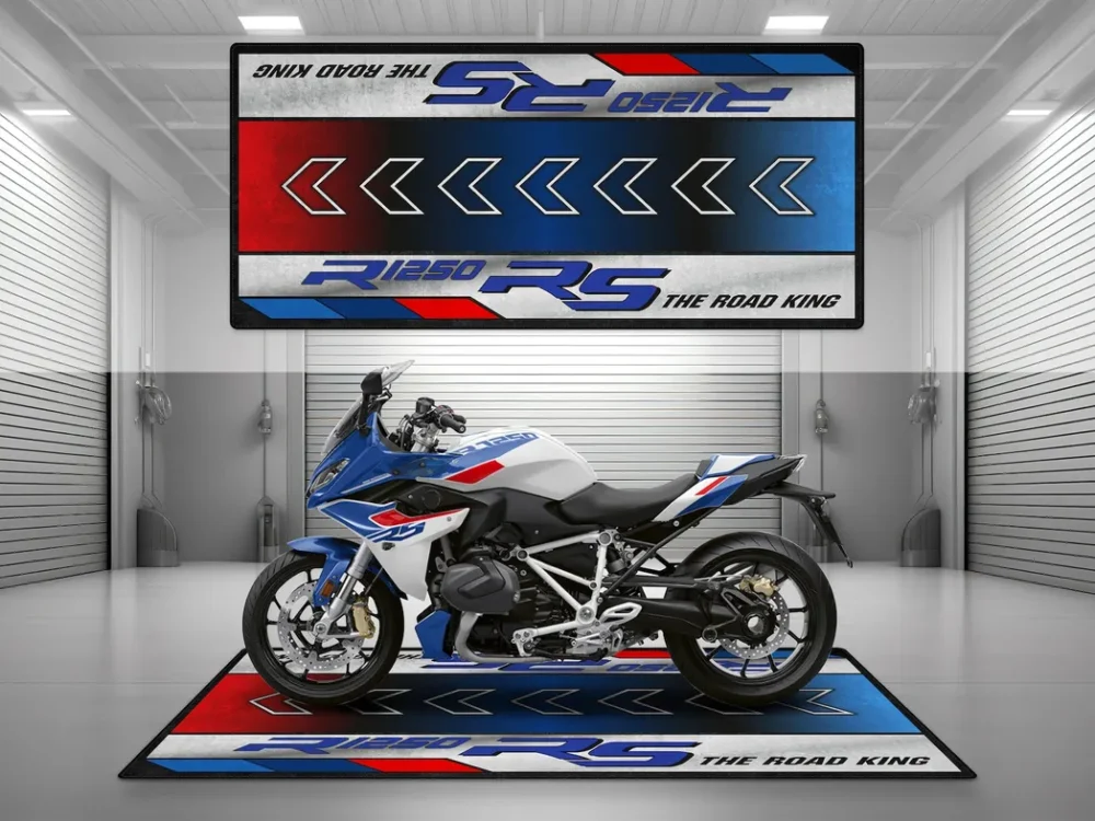 Garage Project Bike Motorcycles Floor Mat, Personalized Biker Garage Accessory CAR493101225691 - Image 7