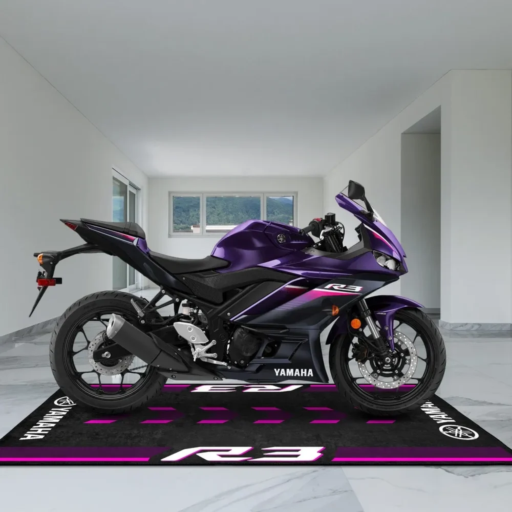 Speed Demon Motorcycle Floor Mat, Custom Rider Garage Mat CAR496101125113 - Image 4
