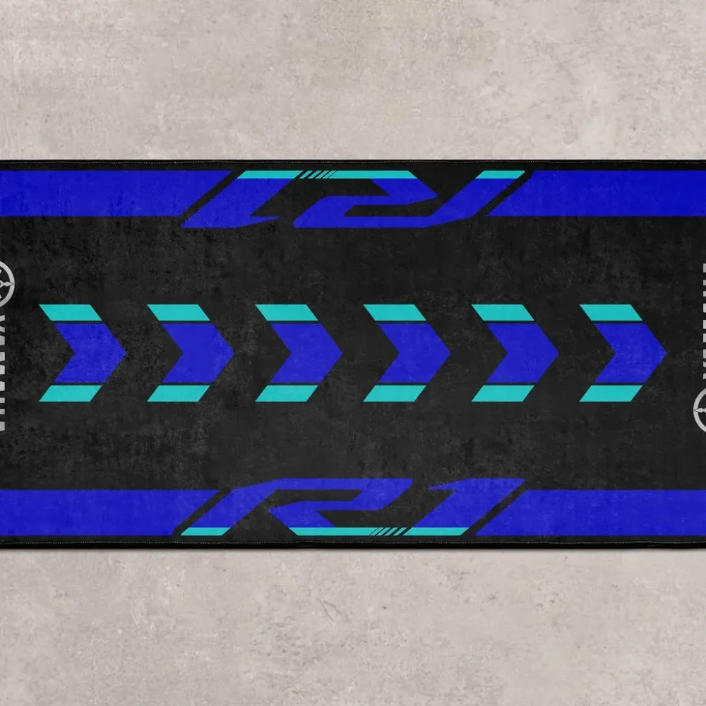 Street Racer Motorcycle Floor Mat, Non-Slip Garage Mat for Riders CAR496101125115