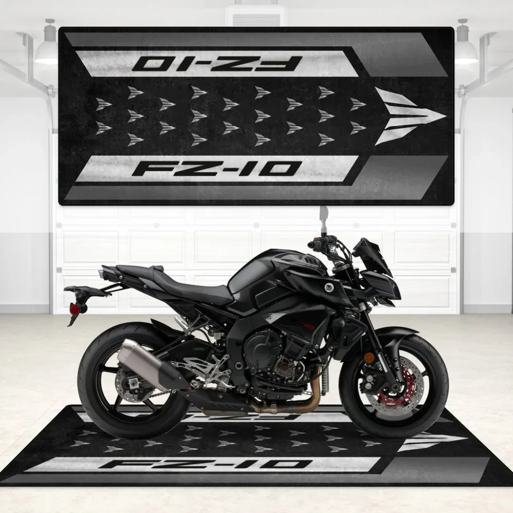 Asphalt Shredder Motorcycle Floor Mat, Personalized Biker Garage Accessory CAR496101125117 - Image 6