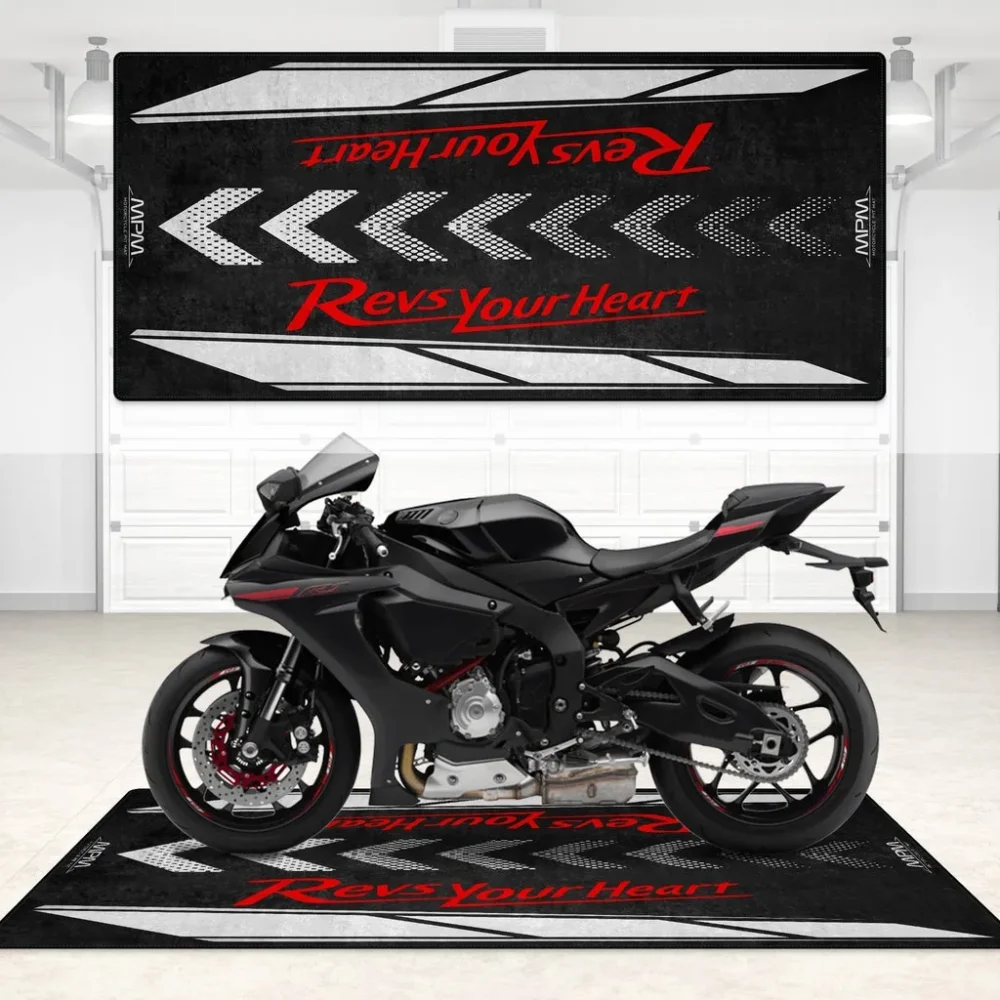 Precision Racer Motorcycle Floor Mat, Motorcycle Garage Protection Pad CAR496101125120 - Image 3