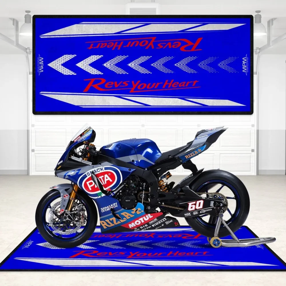 Precision Racer Motorcycle Floor Mat, Motorcycle Garage Protection Pad CAR496101125120 - Image 4