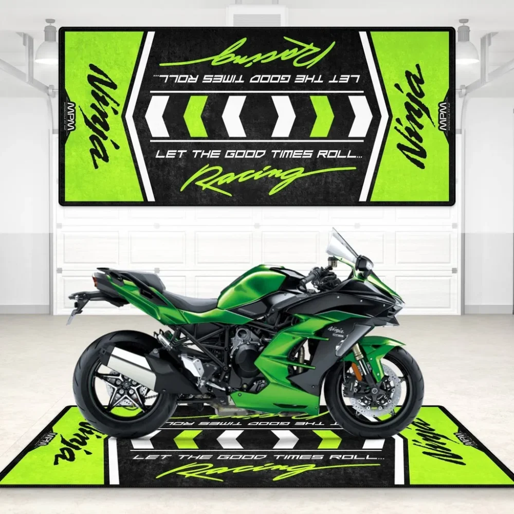 Throttle King Motorcycle Floor Mat, Custom Motorcycle Floor Display Mat CAR496101125123 - Image 6