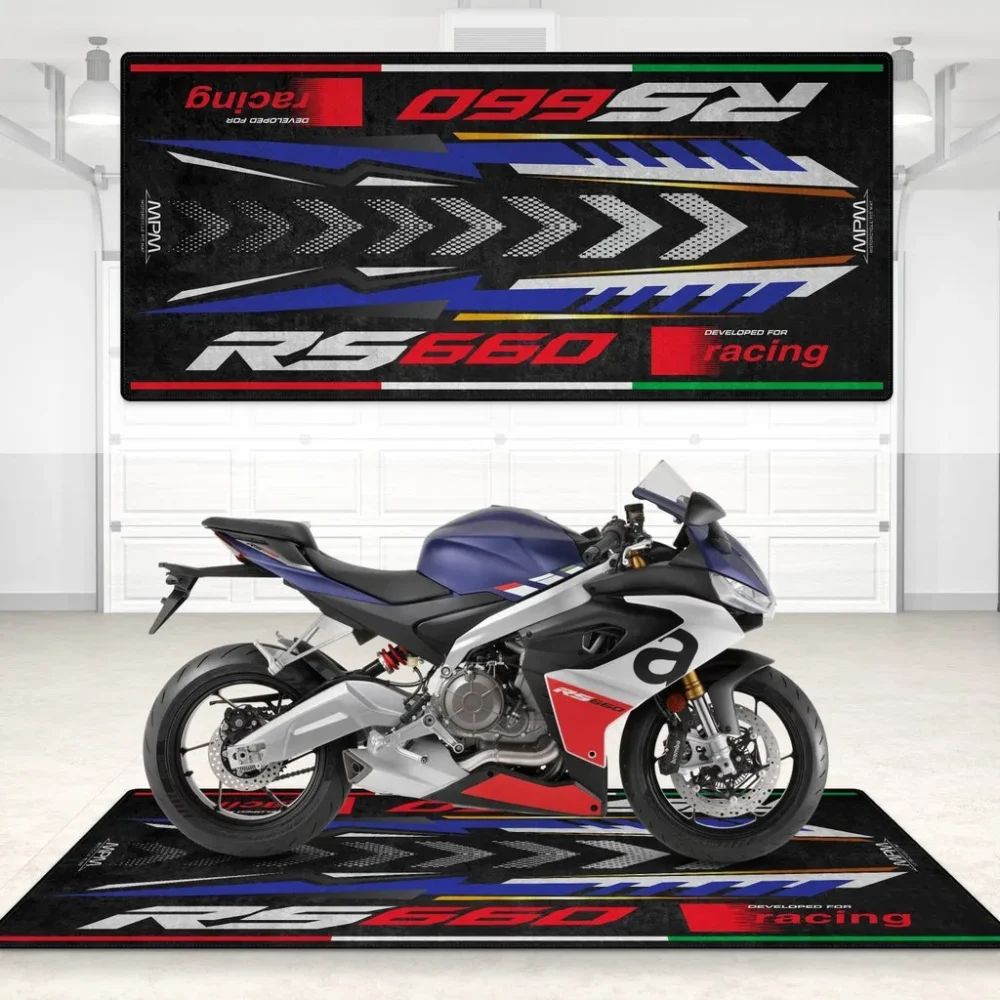 Custom Garage Build Motorcycle Floor Mat, Durable Non-Slip Rider Mat CAR496101125124 - Image 3