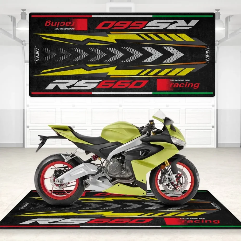 Custom Garage Build Motorcycle Floor Mat, Durable Non-Slip Rider Mat CAR496101125124 - Image 4