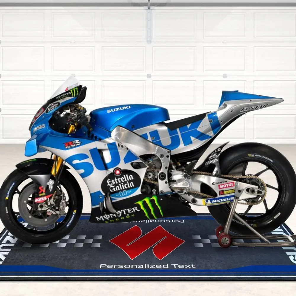 Street-Tuned Bike Motorcycle Floor Mat, Custom Garage Decor for Motorheads CAR496101125125 - Image 5