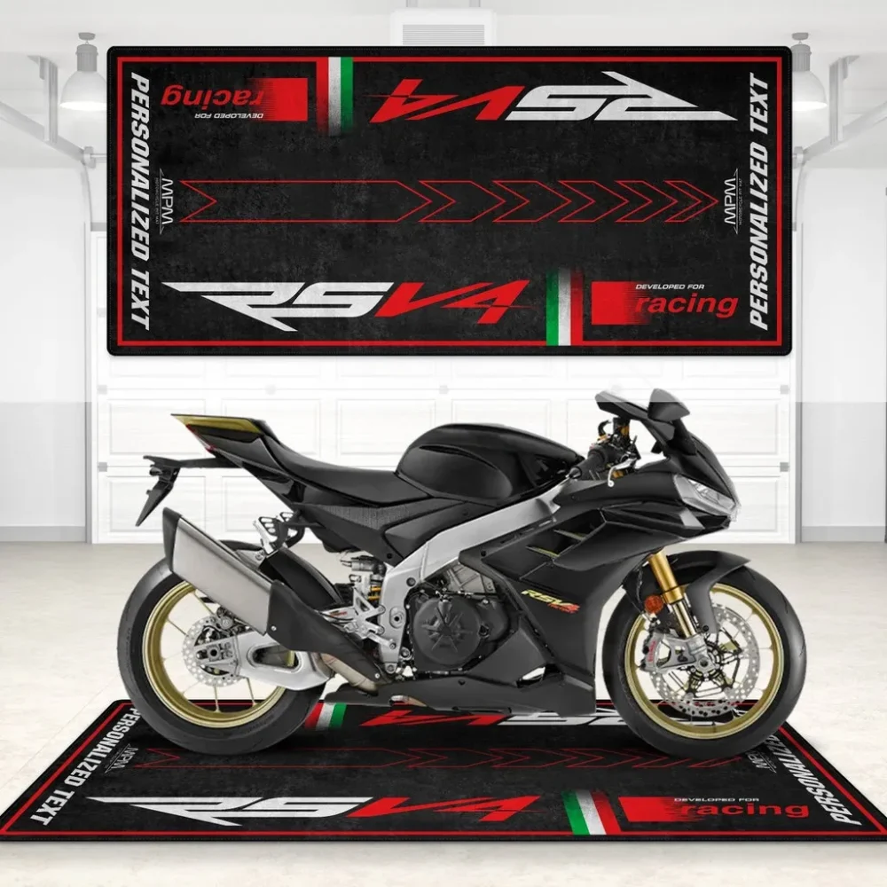 Retro Custom Motorcycle Floor Mat, Personalized Garage Floor Protection CAR496101125130 - Image 6