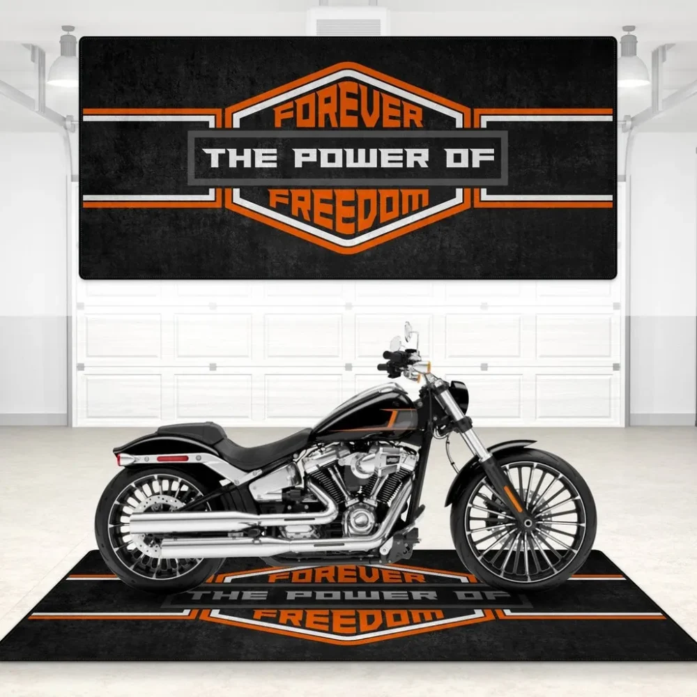 Cross-Country Rider Motorcycle Floor Mat, Stylish Motorcycle Pit Pad CAR496101125136 - Image 3