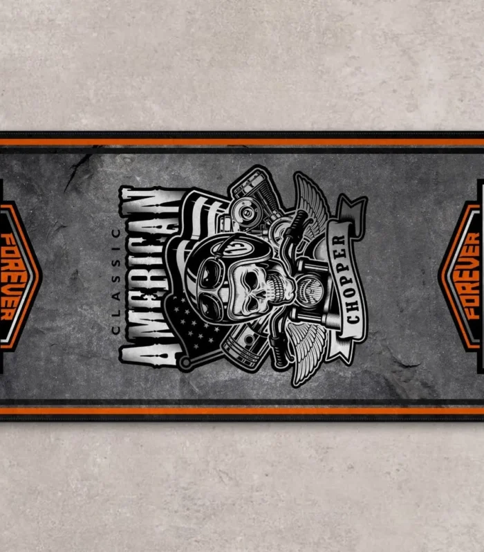 Off-Road Adventurer Motorcycle Floor Mat, Personalized Garage Floor Decor CAR496101125139