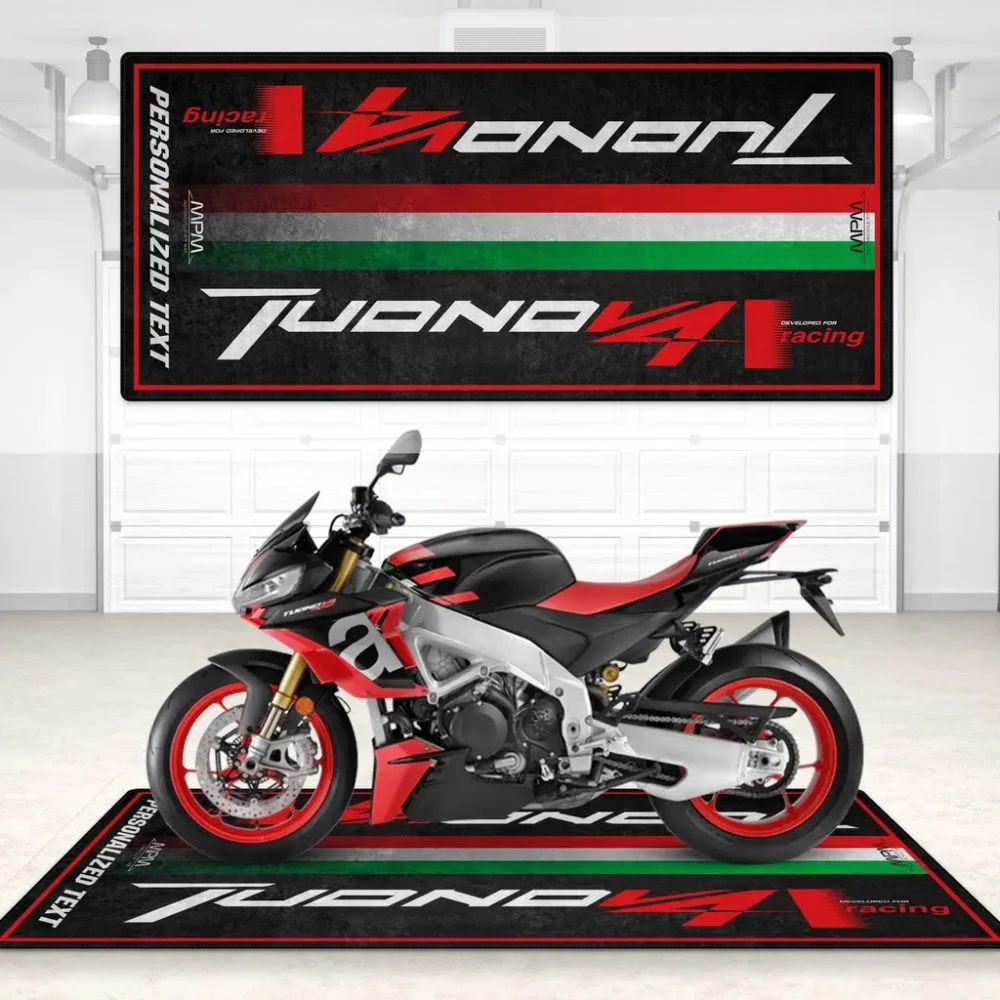 Highway Nomad Motorcycle Floor Mat, Custom Rider Garage Mat CAR496101125141 - Image 6