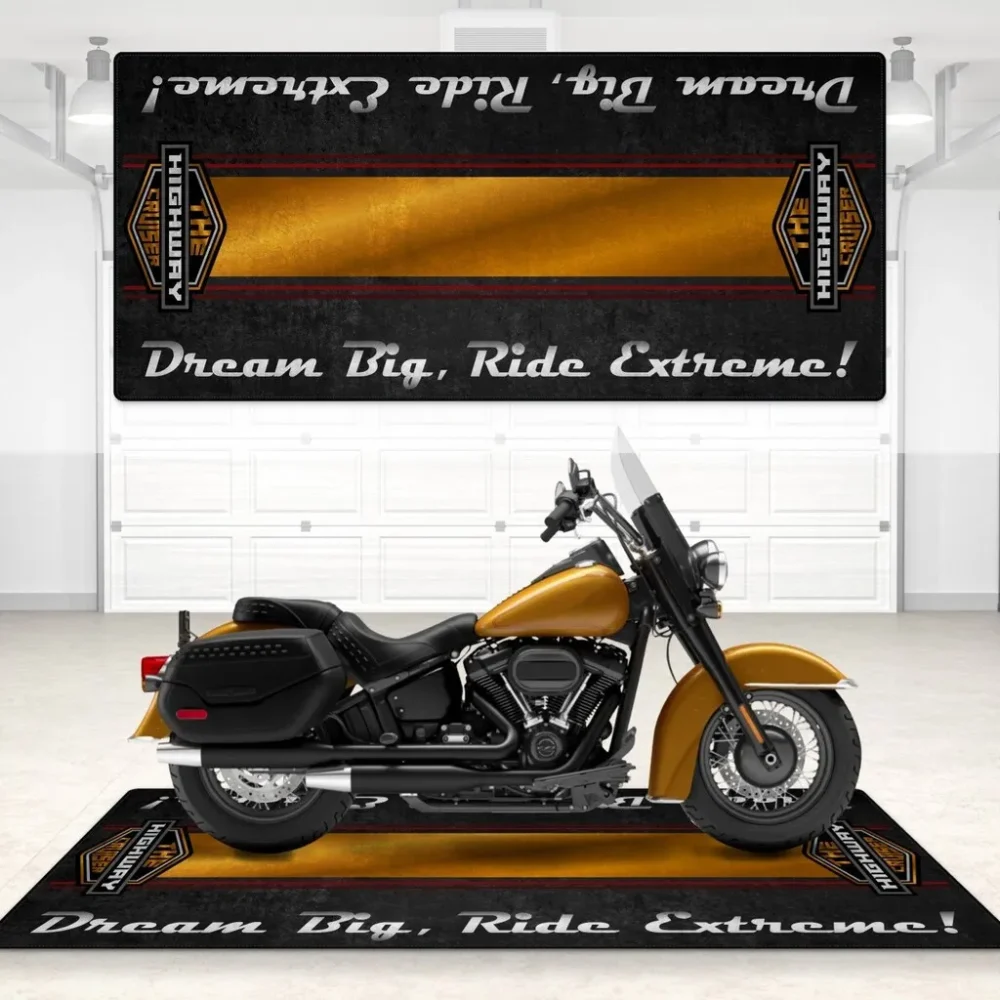 Gearhead Ride Motorcycle Floor Mat, Motorcycle Floor Mat Gift Idea CAR496101125146