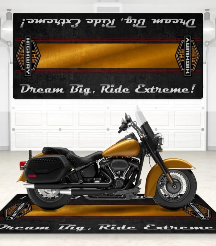 Gearhead Ride Motorcycle Floor Mat, Motorcycle Floor Mat Gift Idea CAR496101125146