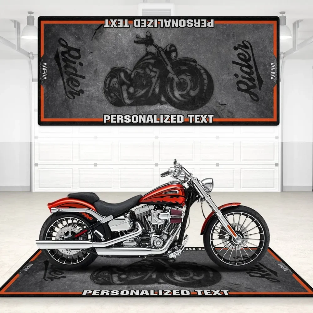 Chrome Soul Ride Motorcycle Floor Mat, Motorcycle Garage Protection Pad CAR496101125148 - Image 6